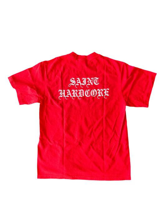 #saint #hardcore promotional t-shirt .