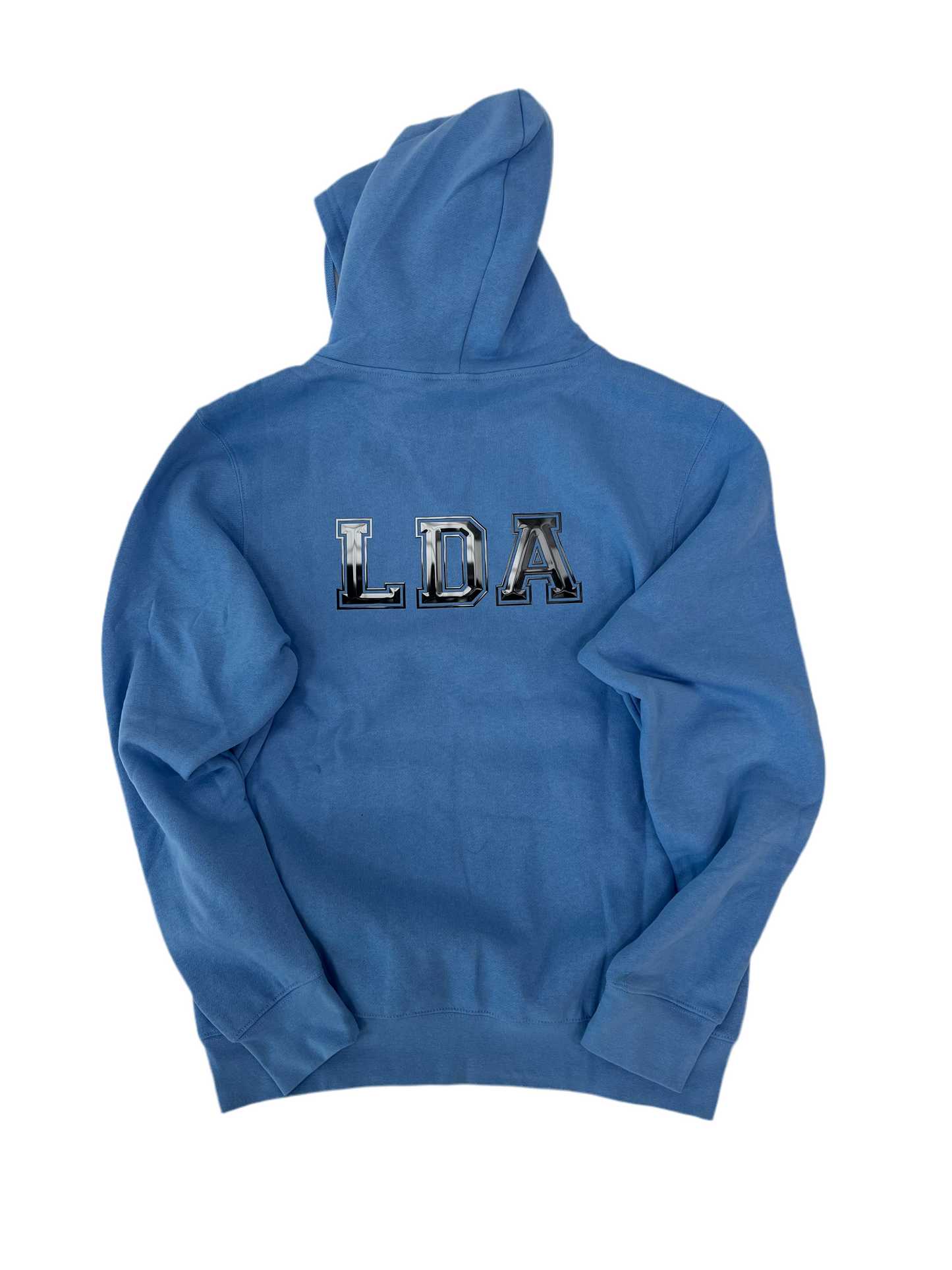 baby doll blue chrome water hoodie .