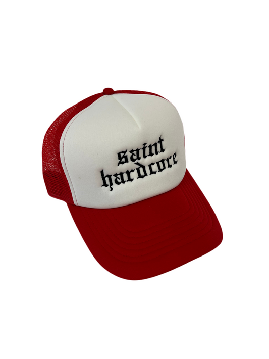 #saint #hardcore trucker hat .